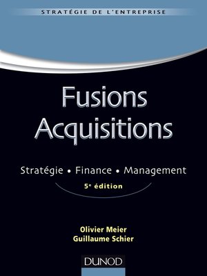 cover image of Fusions Acquisitions--5e éd.